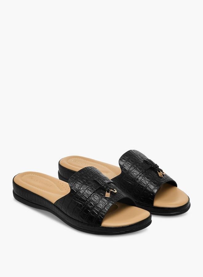 Le Confort Women Textured Slide Sandals - Image 2